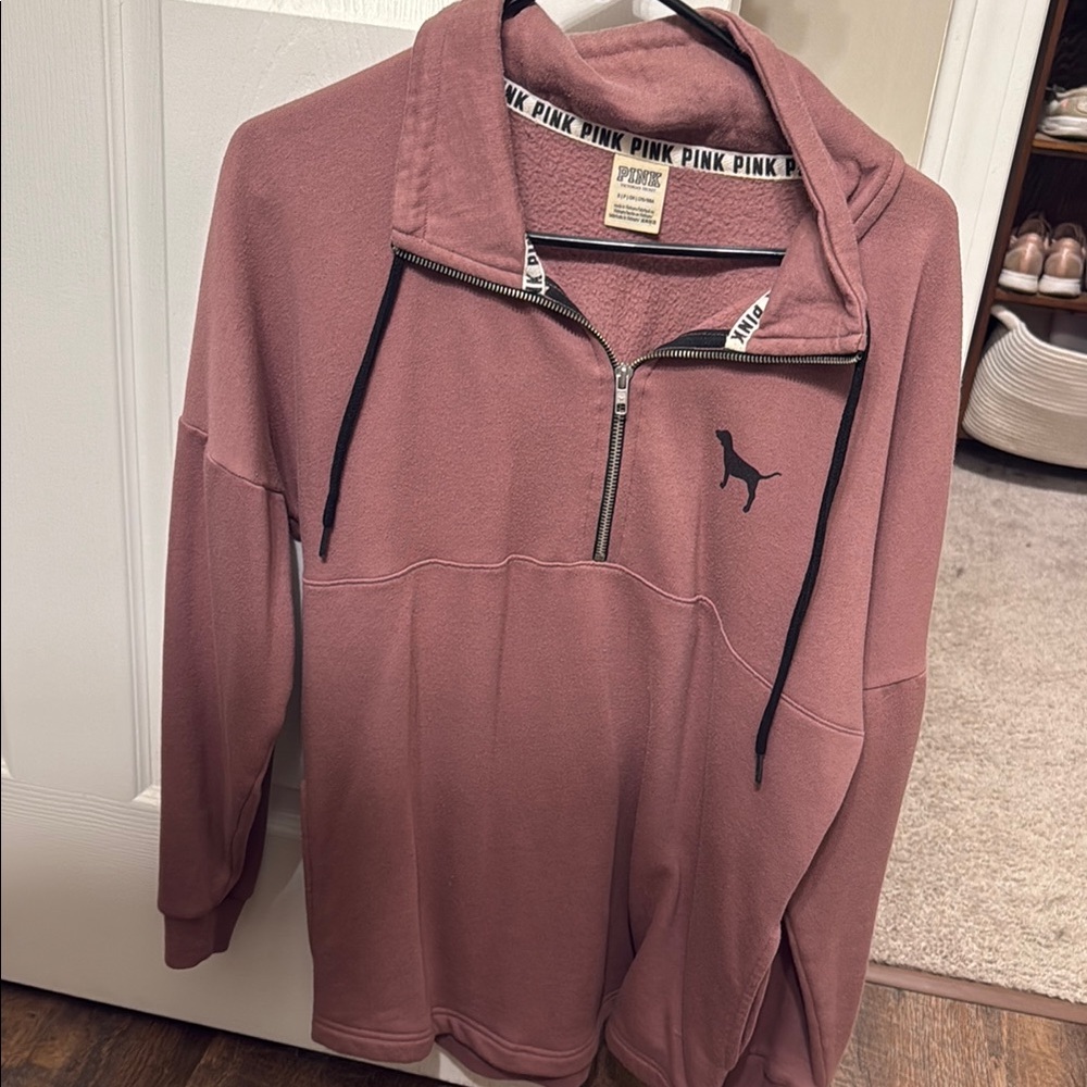 Victoria's Secret Pink Quarter-Zip Sweater